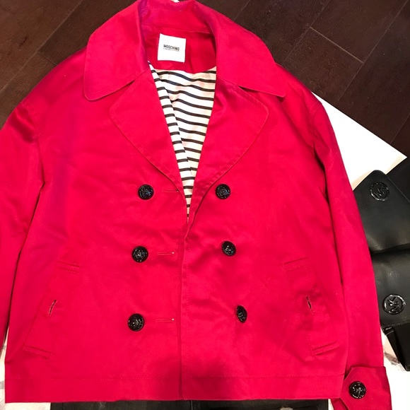 Red Moschino coat - Picture 3 of 4